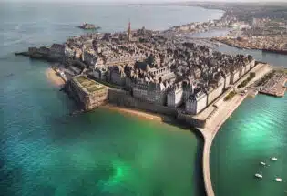 saint malo vue drone balcon de la baie