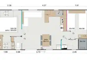 plan mobilhome RAPIDHOME Lodge 872