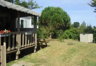 Mobilhome terrain et mobilhomme